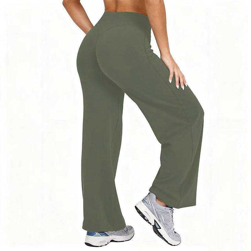 🔥 Achetez-en 2 – Économisez encore plus ! Pantalons de yoga larges à taille haute pour femmes🏃‍♀️😍
