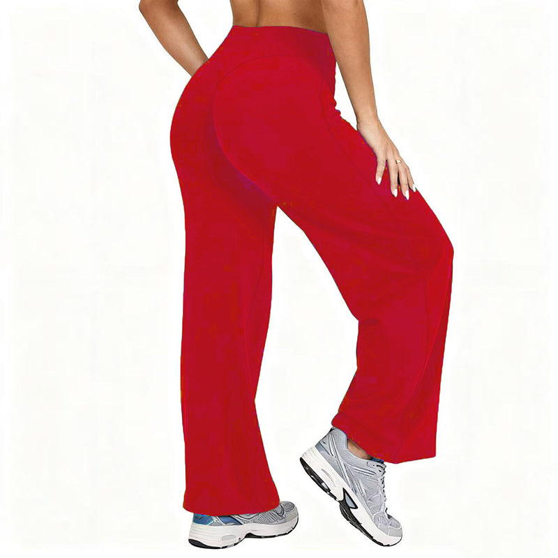 🔥 Achetez-en 2 – Économisez encore plus ! Pantalons de yoga larges à taille haute pour femmes🏃‍♀️😍