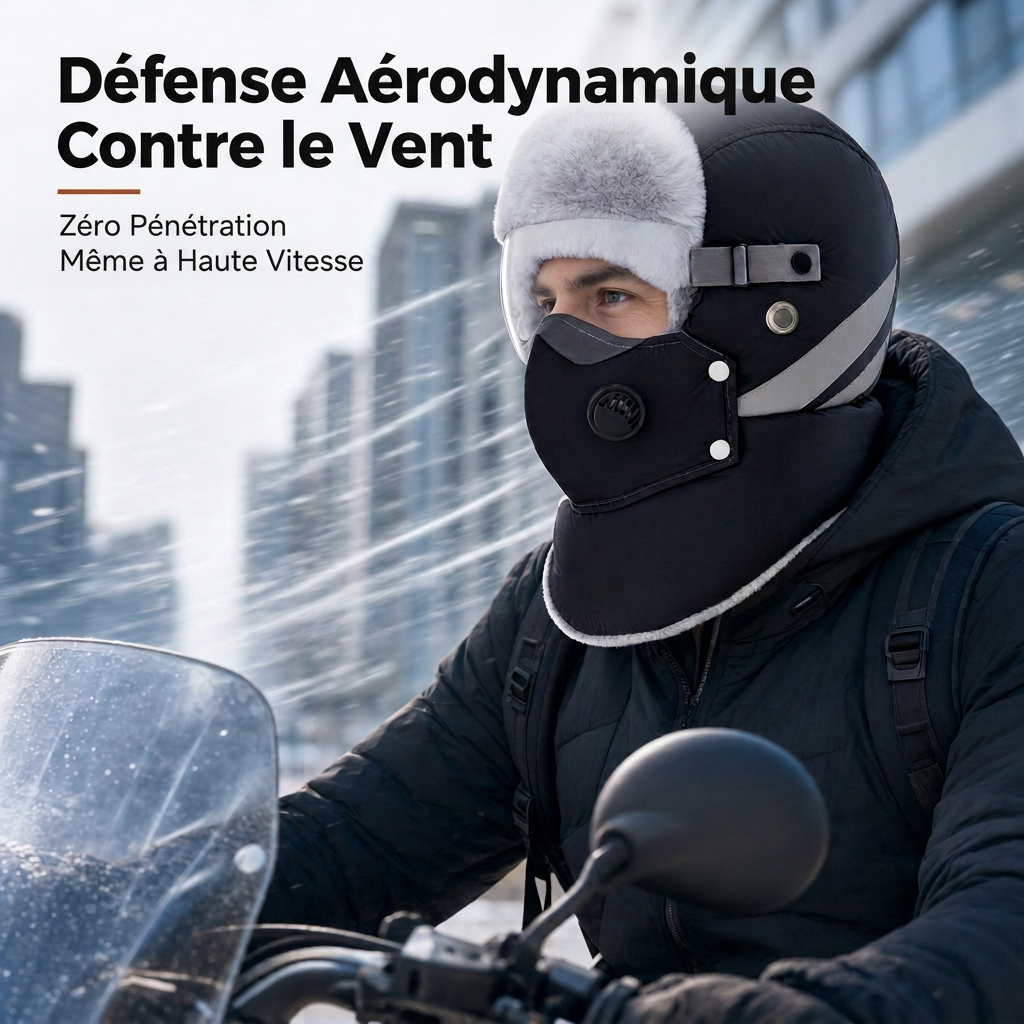 🧢Chapeau de chasse thermique d'hiver coupe-vent avec masque intégré