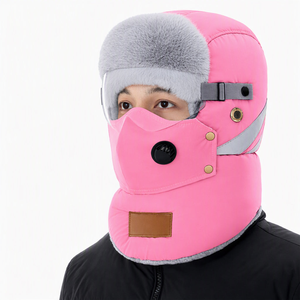 🧢Chapeau de chasse thermique d'hiver coupe-vent avec masque intégré