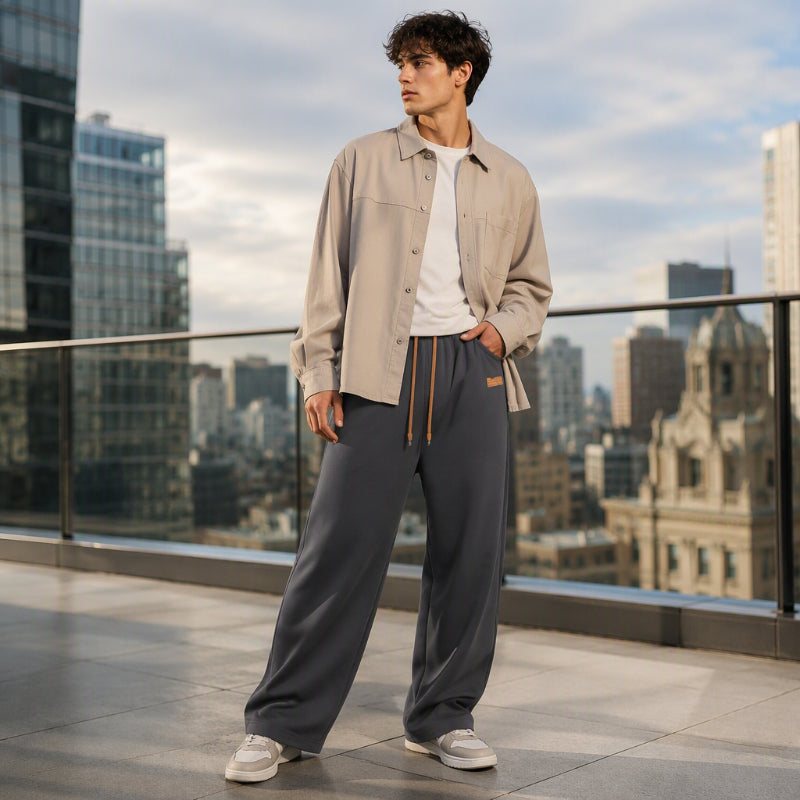 🔥Pantalon thermique d'hiver à coupe droite pour homme
