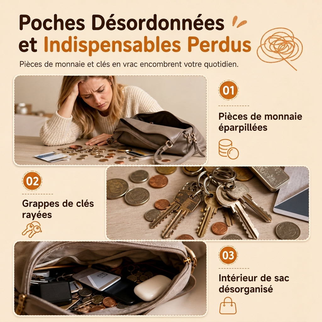 🎁1 acheté 1 offert🐱Mignon petit portemonnaie pour chats Patchwork et porte-cartes portable, petit sac créatif pour filles