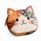 🎁1 acheté 1 offert🐱Mignon petit portemonnaie pour chats Patchwork et porte-cartes portable, petit sac créatif pour filles