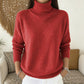 🧶 Un confort aérien, une chaleur douillette autour du cou | Pull décontracté à col roulé tout doux pour femme