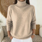 🧶 Un confort aérien, une chaleur douillette autour du cou | Pull décontracté à col roulé tout doux pour femme