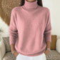 🧶 Un confort aérien, une chaleur douillette autour du cou | Pull décontracté à col roulé tout doux pour femme