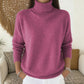 🧶 Un confort aérien, une chaleur douillette autour du cou | Pull décontracté à col roulé tout doux pour femme