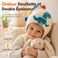 🦖 Bonnet d'hiver en tricot pour enfants, motif dinosaure, très mignon 🧶 Coupe-vent et doté de cache-oreilles, convient aux garçons et aux filles